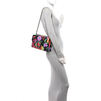 Gucci X KEN SCOTT New Shangai Calfskin Jenny Floral Print Small Dionysus Shoulder Bag Black Pink 2 of 11