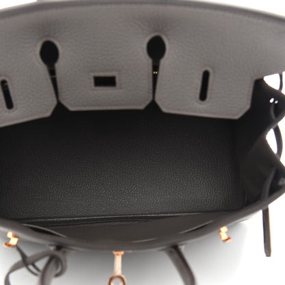 Hermes Togo Birkin 25 Etain 4 of 9