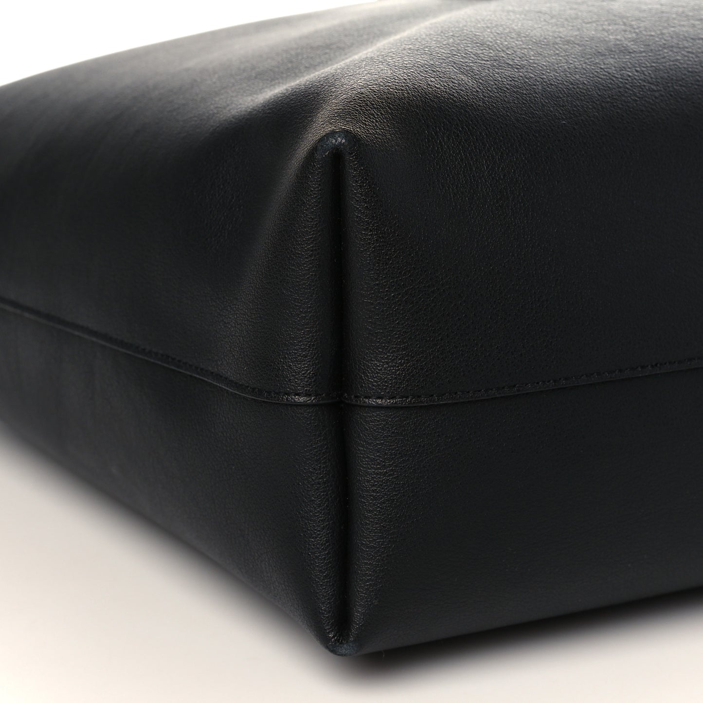 Calfskin Large Shopping Tote Black