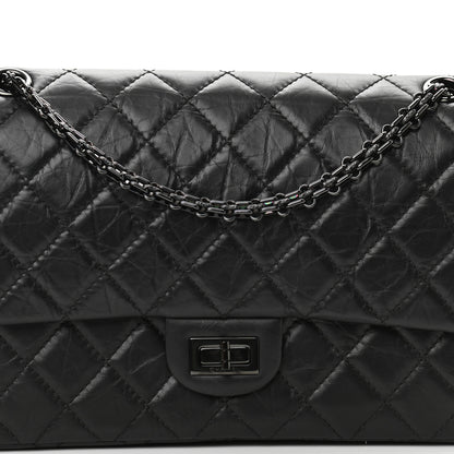 Chanel Aged Calfskin Quilted 2.55 Reissue 226 Flap So Black 8 of 11