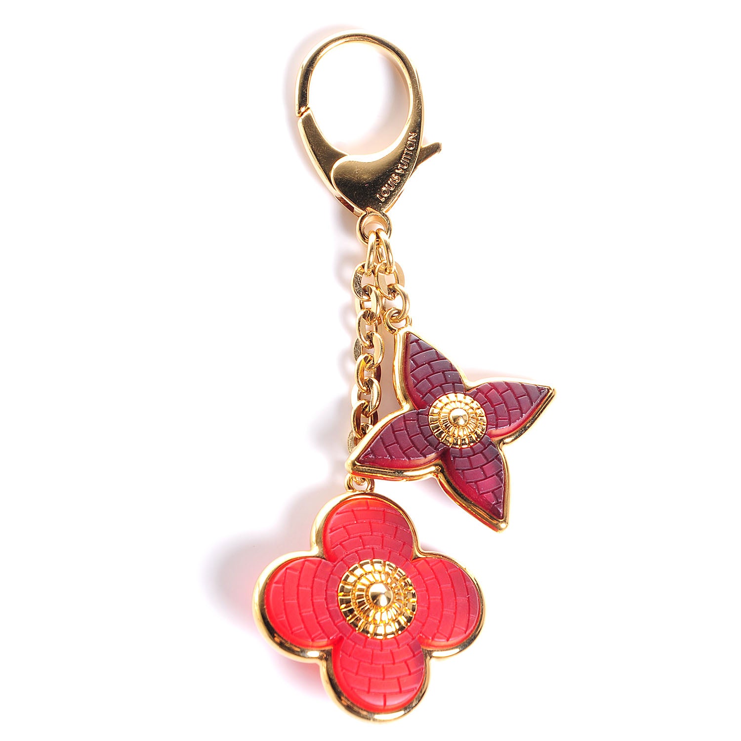 Louis Vuitton Metal Resin Mosaique Bag Charm Red 1 of 4