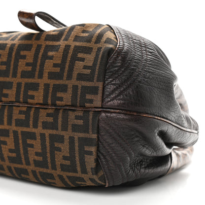 Fendi Zucca Nappa Nuvolata Vitello Tortuga Small Spy Tobacco Moro 11 of 14