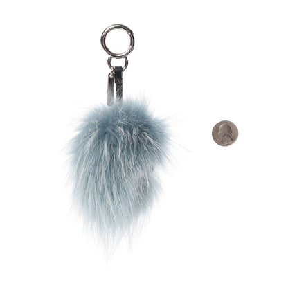 Fendi Fox Mink Rabbit Fur Vitello Flamingo Mini Monster Bag Bug Charm Lagoon Black Multicolor 2 of 6