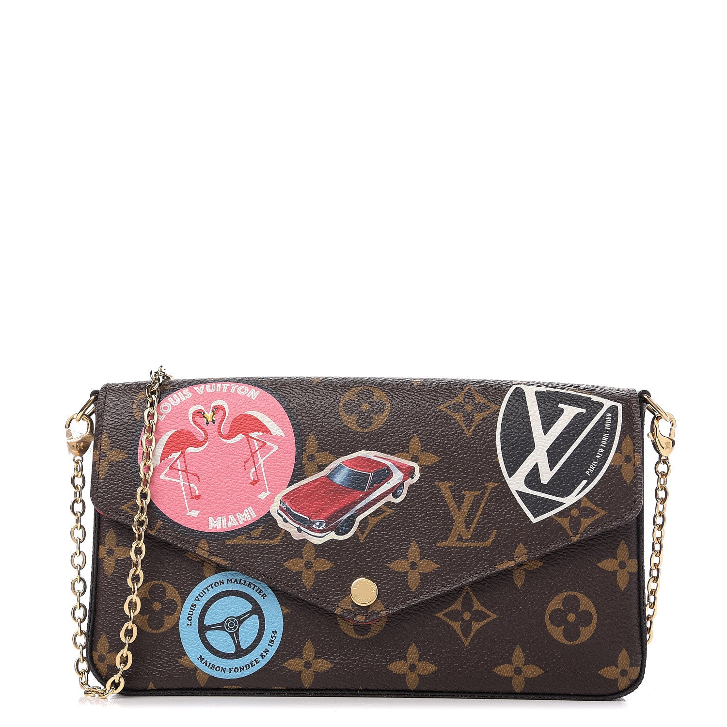 Louis Vuitton Monogram World Tour Pochette Felicie 1 of 10