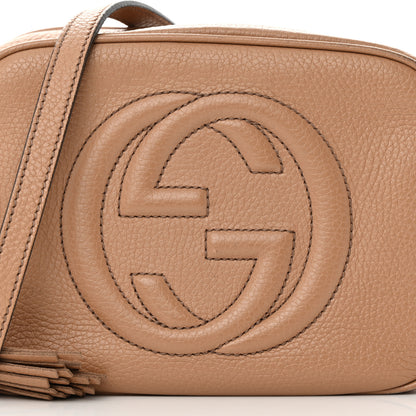 Gucci Pebbled Calfskin Small Soho Disco Bag Camelia 8 of 22
