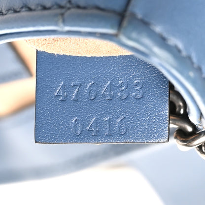 Gucci Calfskin Matelasse Aria Super Mini GG Marmont Shoulder Bag Clear Blue 7 of 10