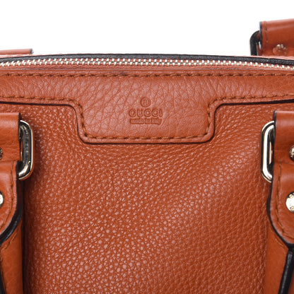 Gucci Pebbled Calfskin Small Boston Orange 6 of 17