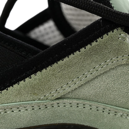 Chanel Suede Calfskin Nylon Grosgrain CC Sneakers 37.5 Light Green 10 of 10