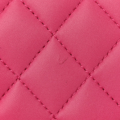 Chanel Lambskin Quilted Medium Mademoiselle Chic Flap Fuchsia 13 of 14