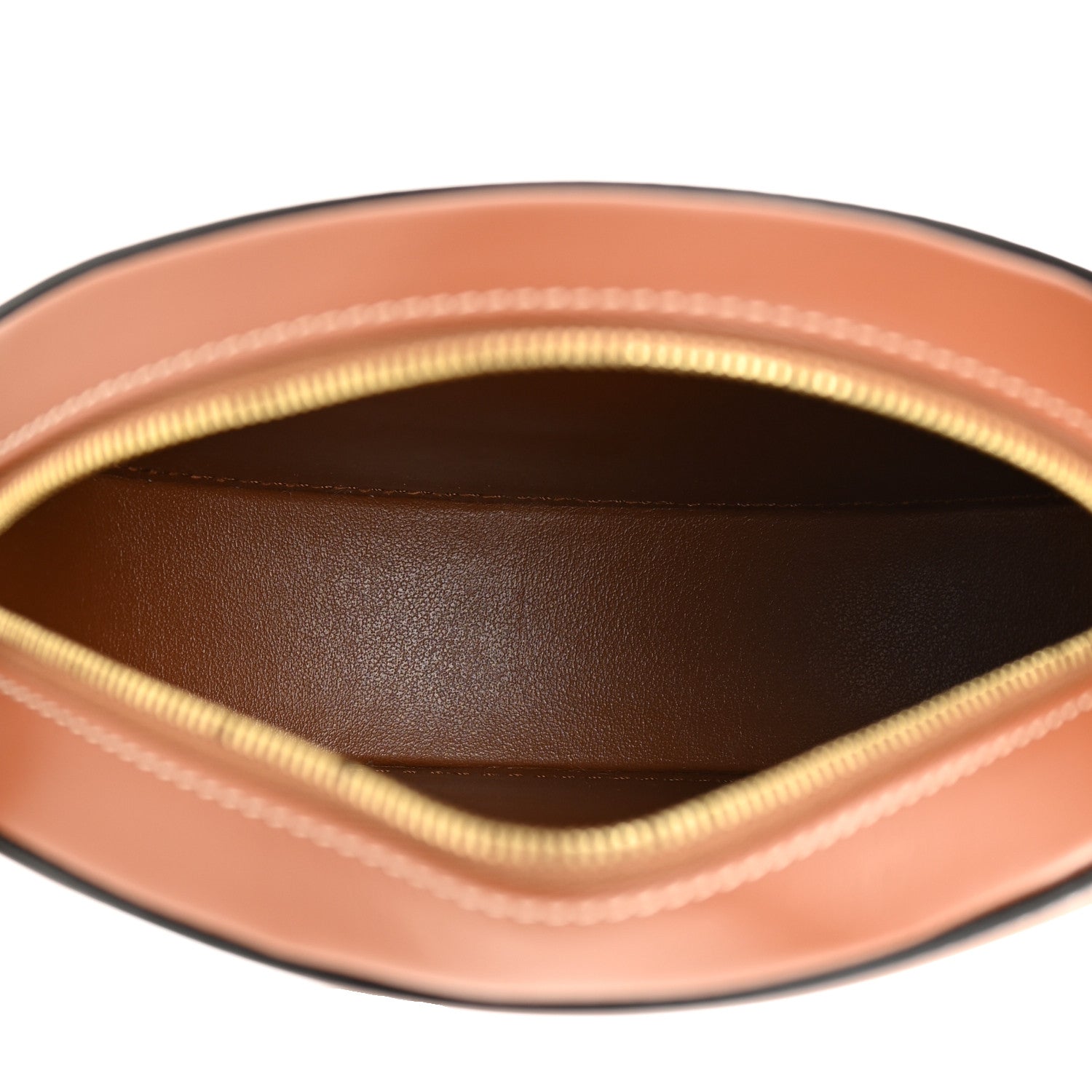 Celine Smooth Calfskin Cuir Small Triomphe Oval Crossbody Purse Tan 5 of 11