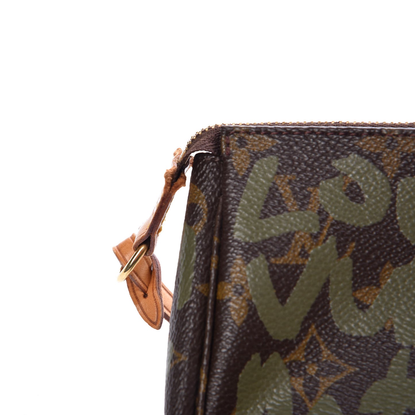 Monogram Graffiti Pochette Accessories Kaki
