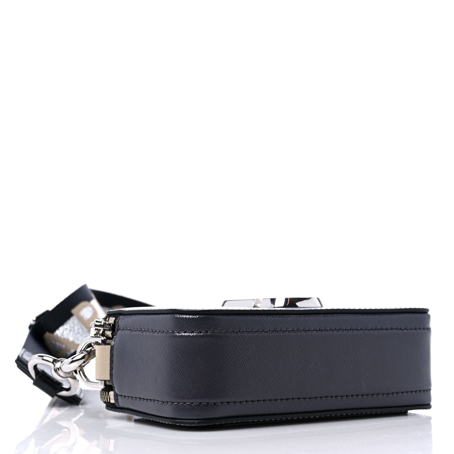 Saffiano Small Snapshot Camera Bag Wolf Grey