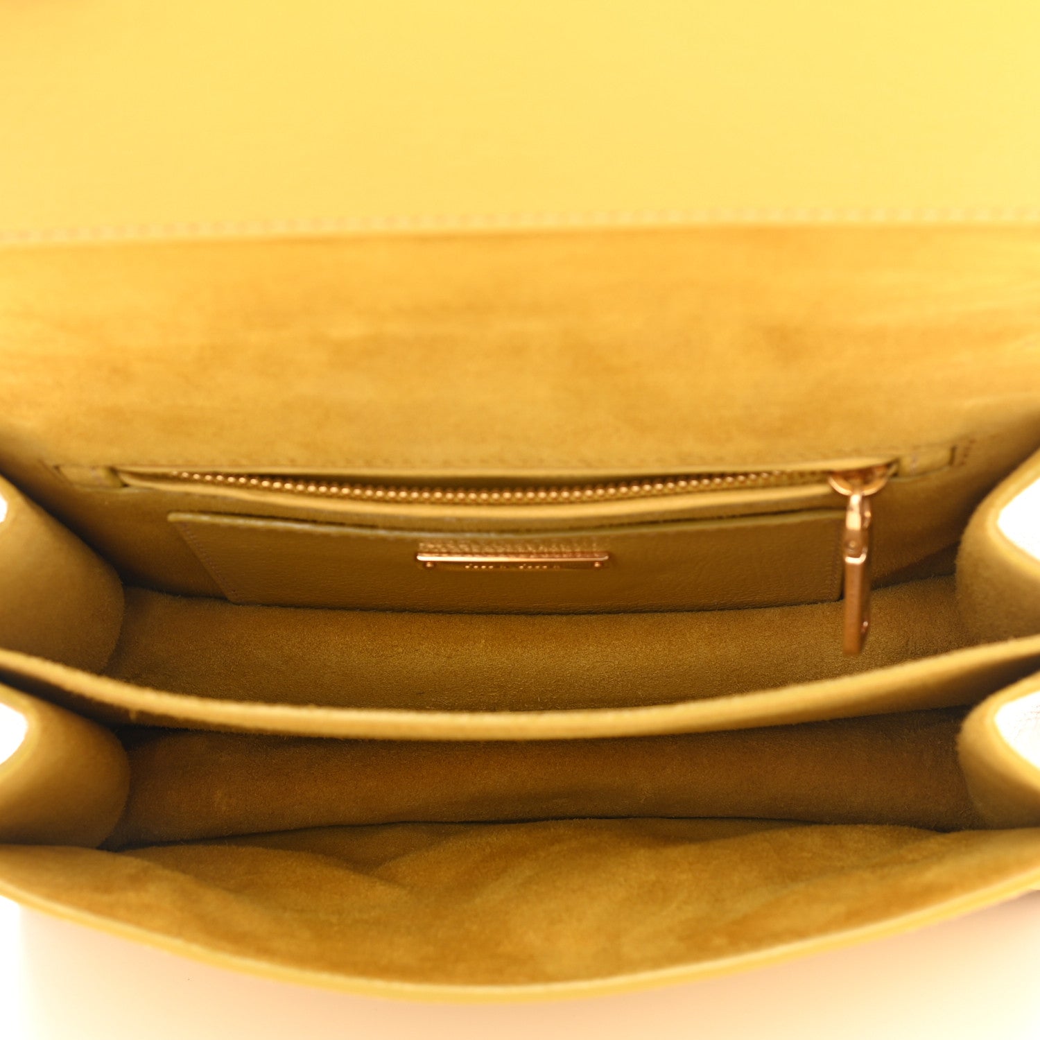 Miu Miu Goatskin Bandoliera Madras Bi-Color Shoulder Bag Yellow 5 of 11
