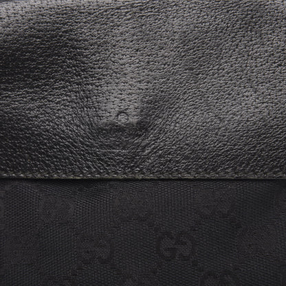 Gucci Monogram Web Medium Double Pocket Messenger Bag Black 12 of 14