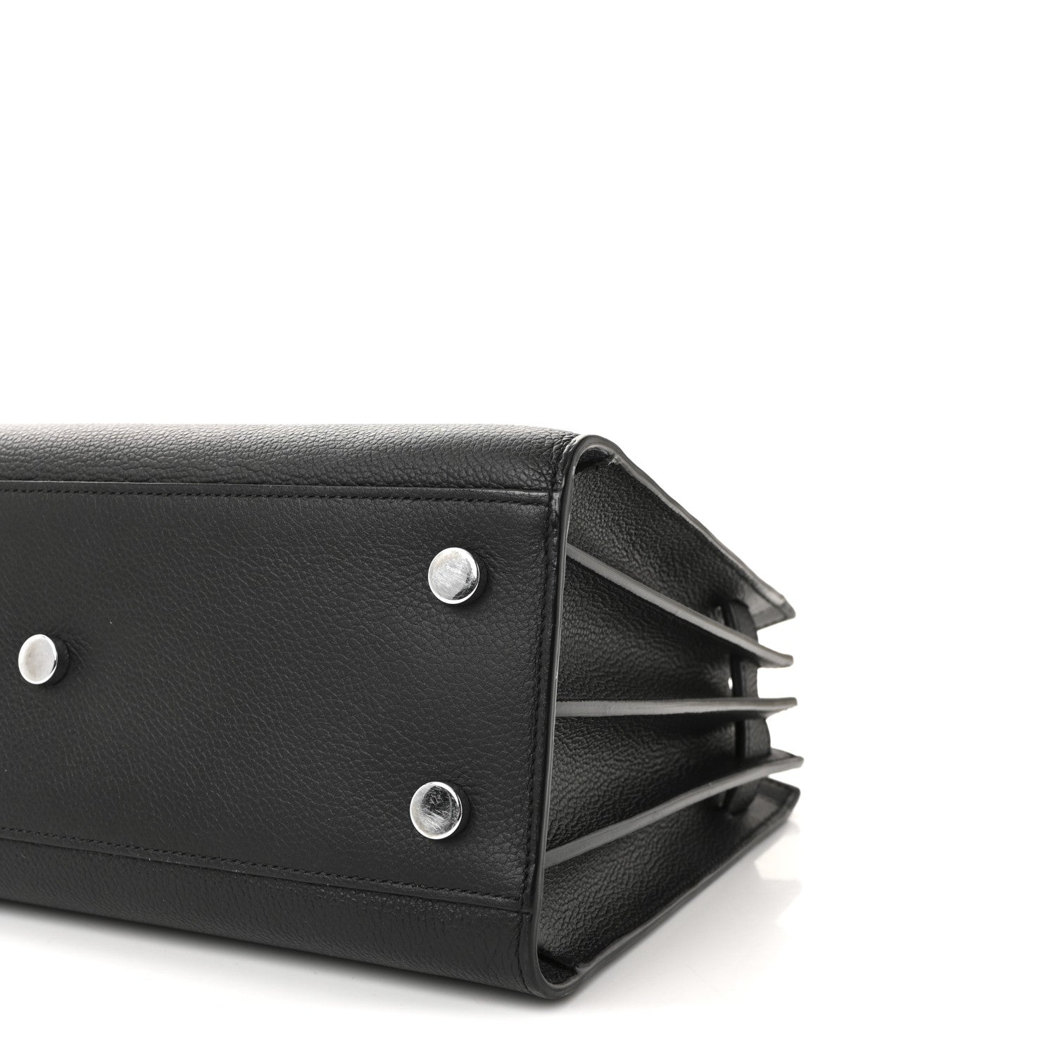 Saint Laurent Grained Calfskin Baby Sac De Jour Black 9 of 9