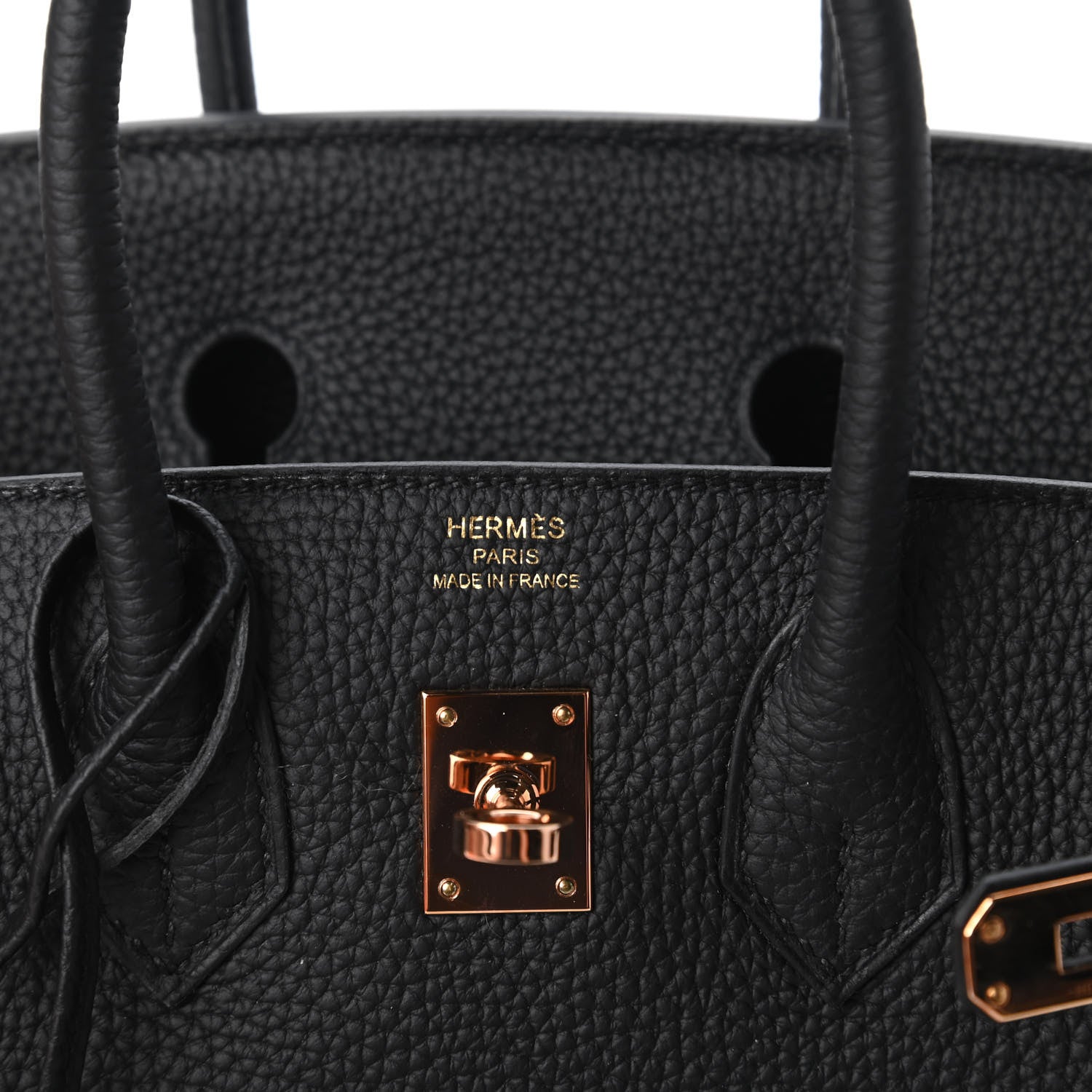 Hermes Togo Birkin 25 Black 8 of 11