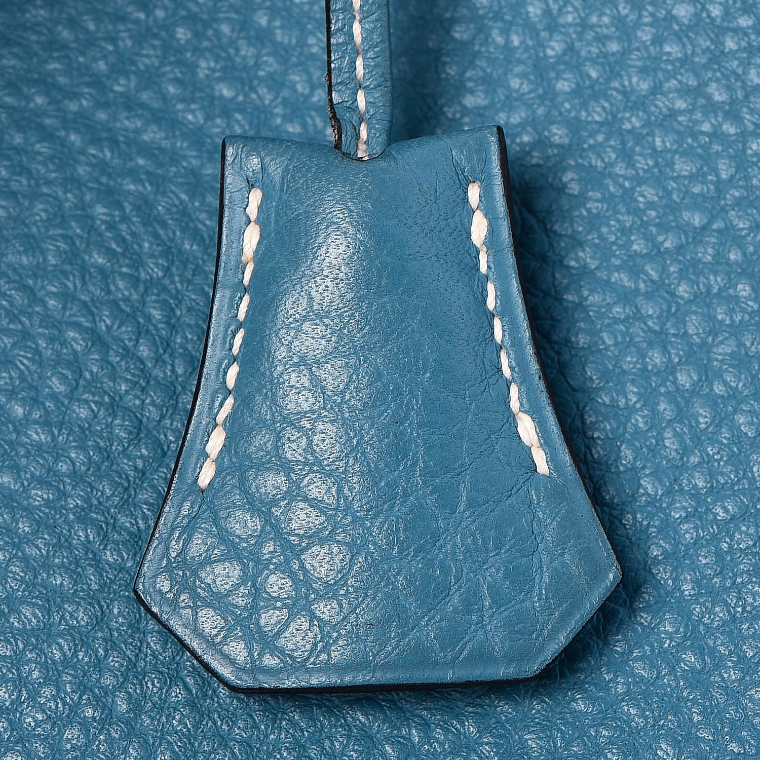 Hermes Taurillon Clemence Birkin 35 Blue Jean 22 of 33