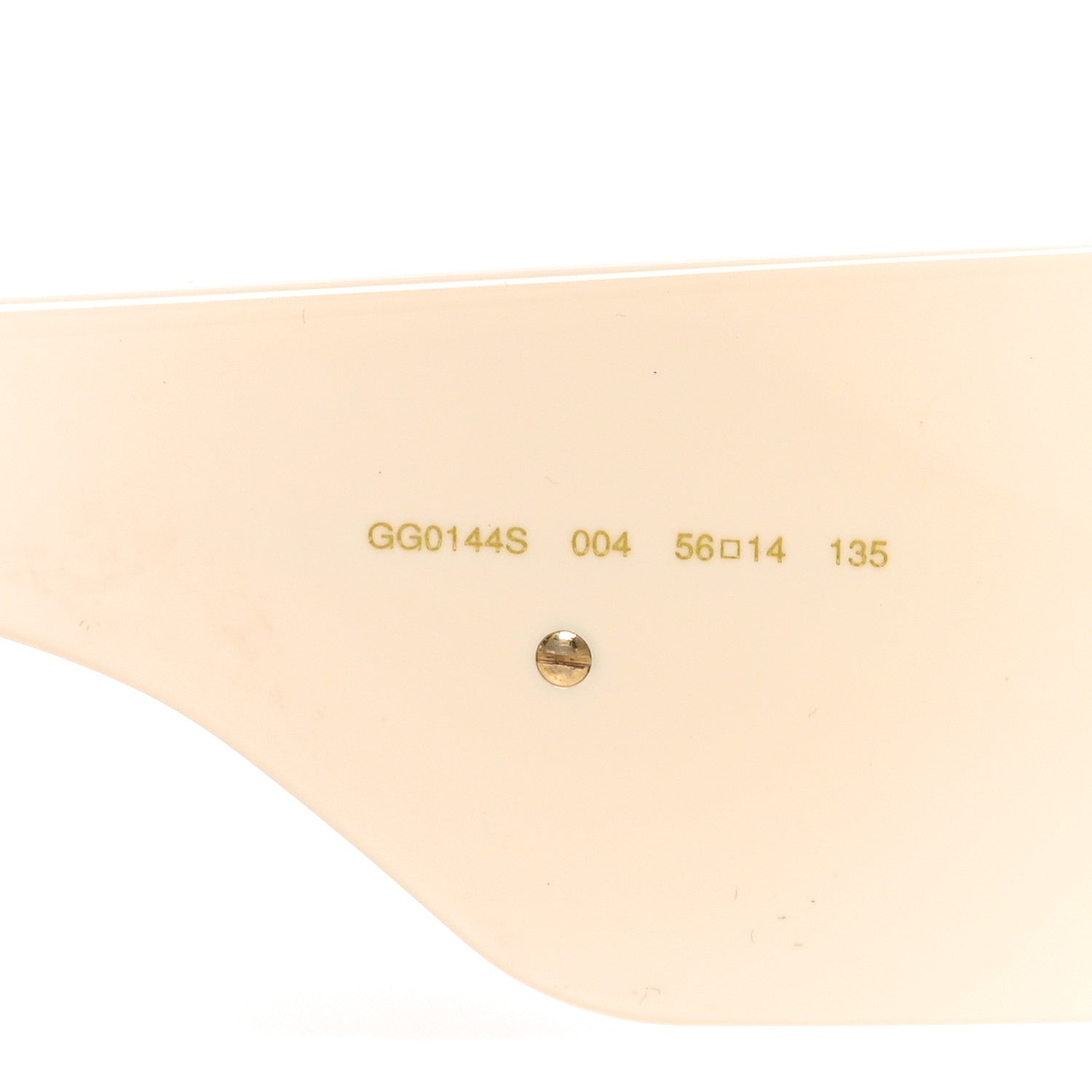Gucci Acetate Crystal Oversize Hollywood Forever Sunglasses GG0144S Ivory 6 of 7
