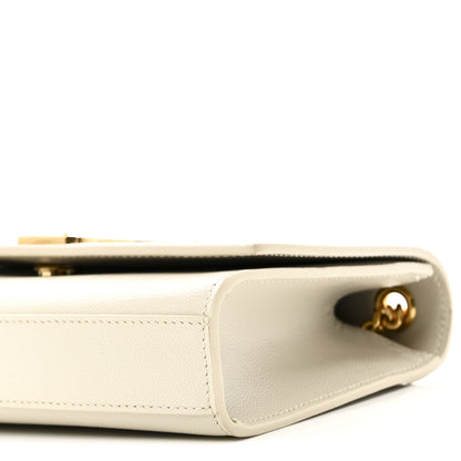 Saint Laurent Grain De Poudre Small Monogram Kate Satchel Crema Soft 9 of 9