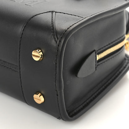 MCM Calfskin Mini Aren Boston Bag Black 9 of 9