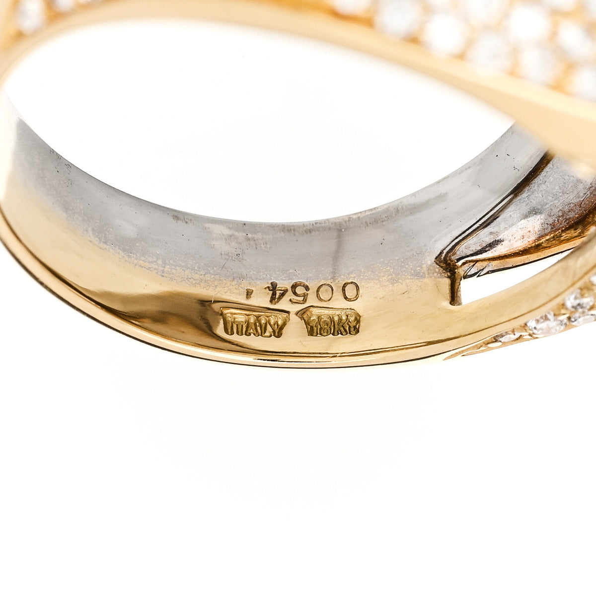 18K Yellow White Gold Diamond 2.27ctw Pave Cocktail Ring 55 7.25
