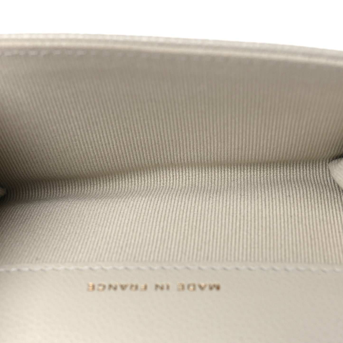 Caviar Quilted Flap Card Holder Wallet Grey