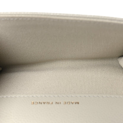 Chanel Caviar Quilted Flap Card Holder Wallet Grey 5 of 10