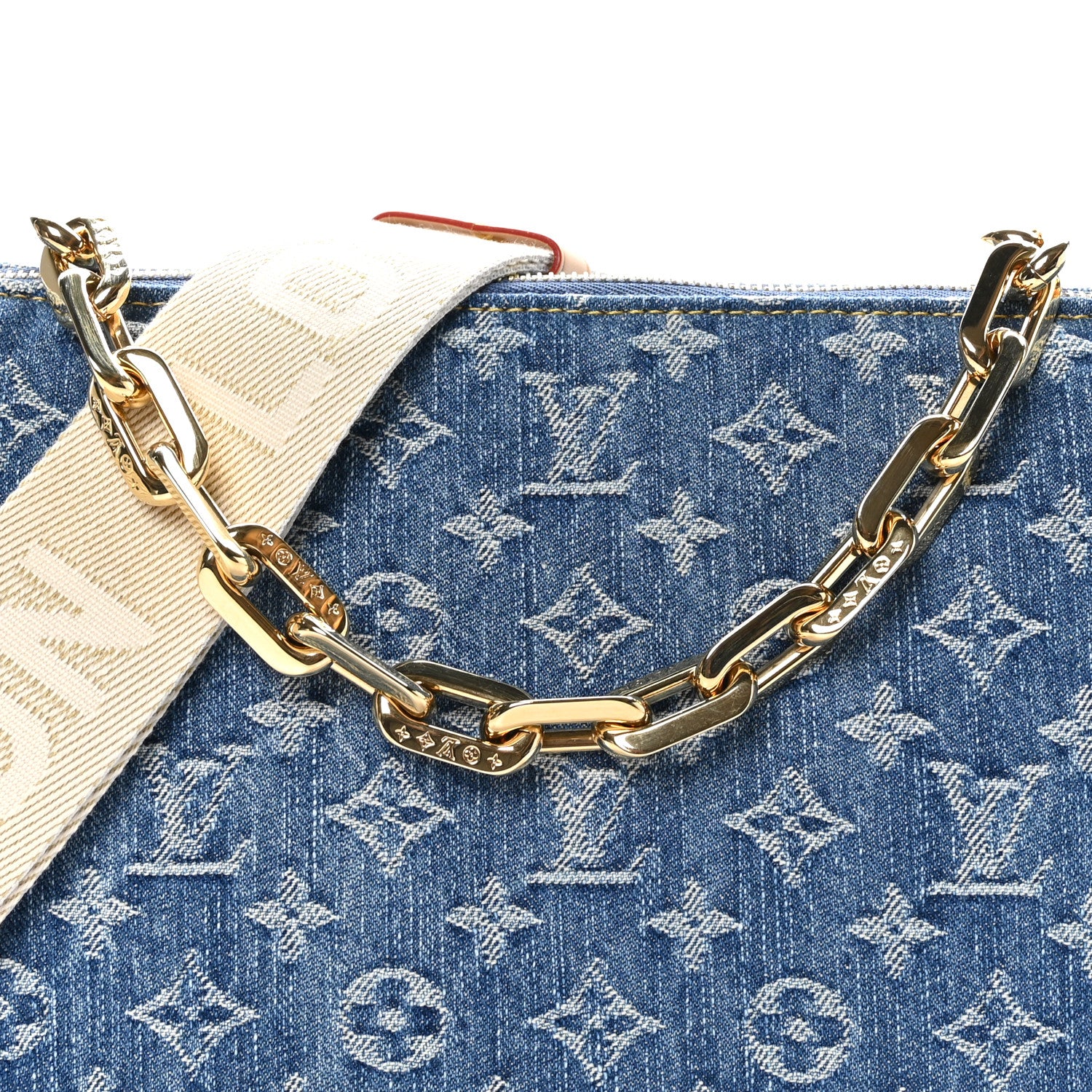 Louis Vuitton Monogram Denim Coussin PM Blue 7 of 10
