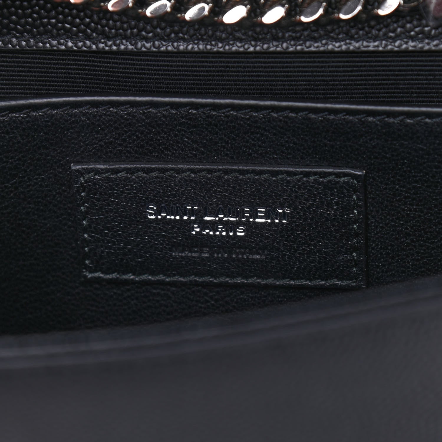 Saint Laurent Grain De Poudre Small Monogram Kate Satchel Black 5 of 7