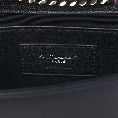 Saint Laurent Grain De Poudre Small Monogram Kate Satchel Black 5 of 7