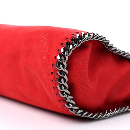 Stella McCartney Shaggy Deer Mini Falabella Fold Over Tote Red 9 of 9