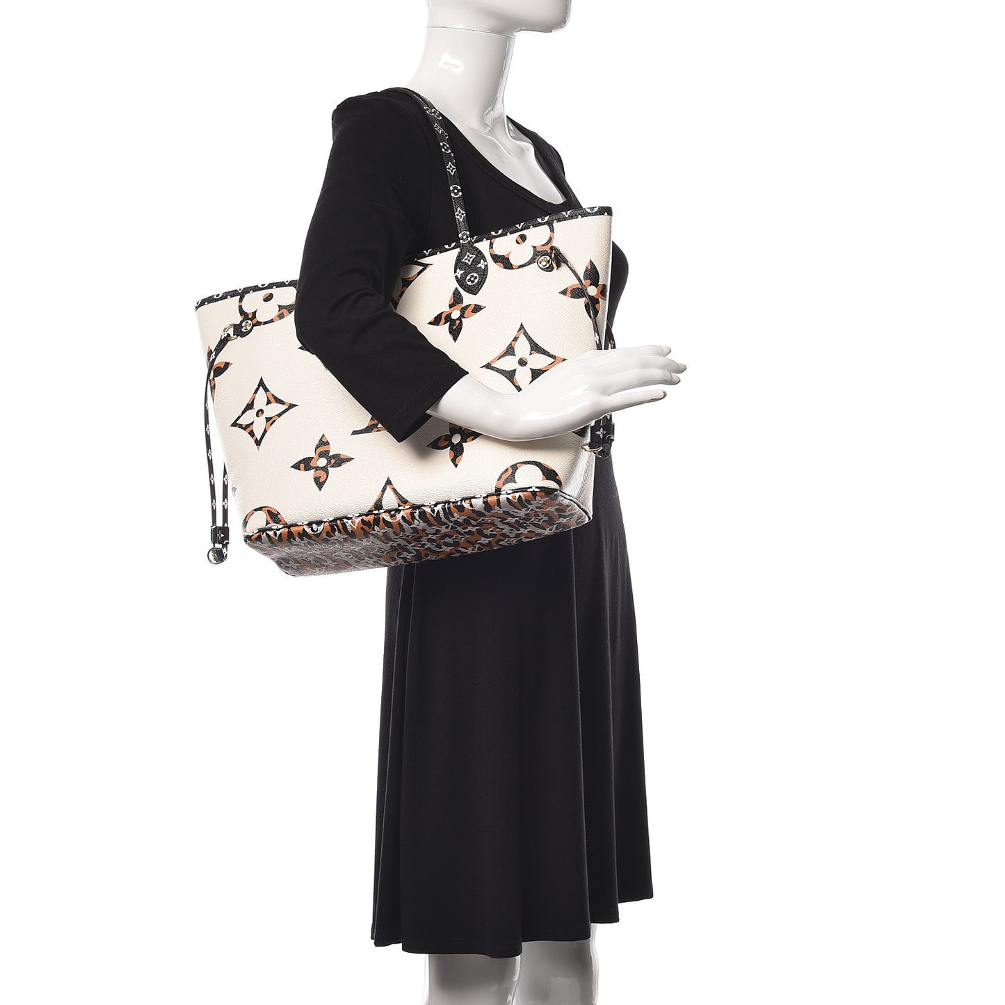 Monogram Giant Jungle Neverfull MM Ivory