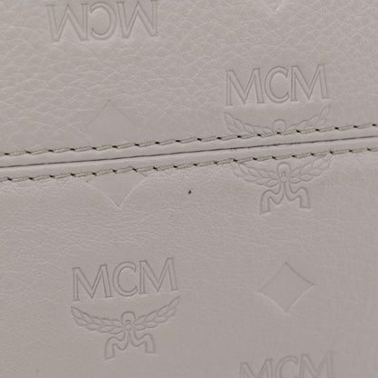 MCM Calfskin Ottomar Monogram Klara Medium Hobo Dove Grey 12 of 12