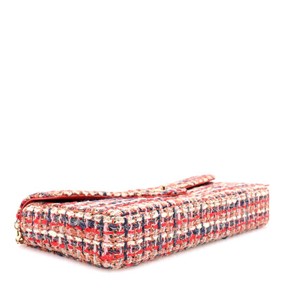 Chanel Tweed East West Flap Red Blue 4 of 10
