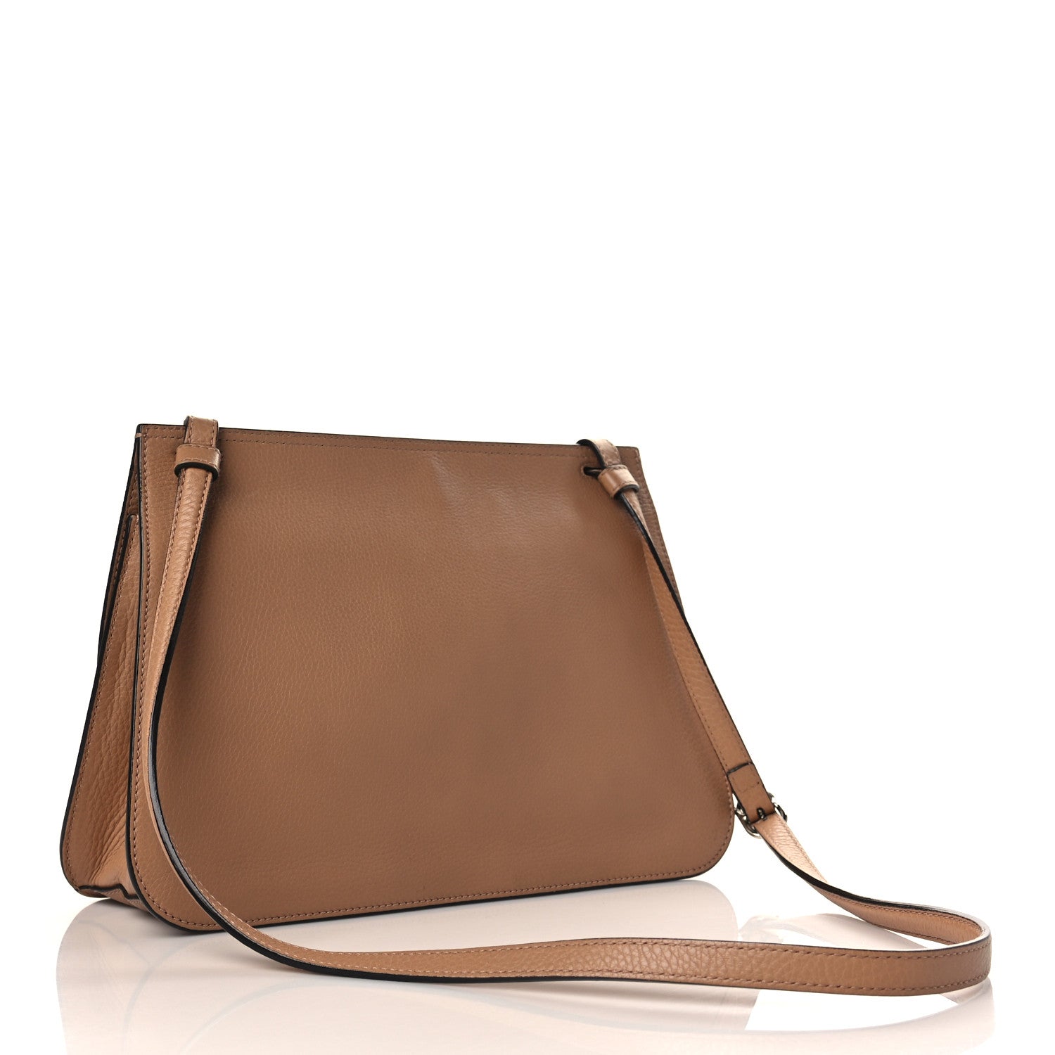 Gucci Cellarius Calfskin Medium Bamboo Daily Flap Shoulder Bag Camelia 3 of 9