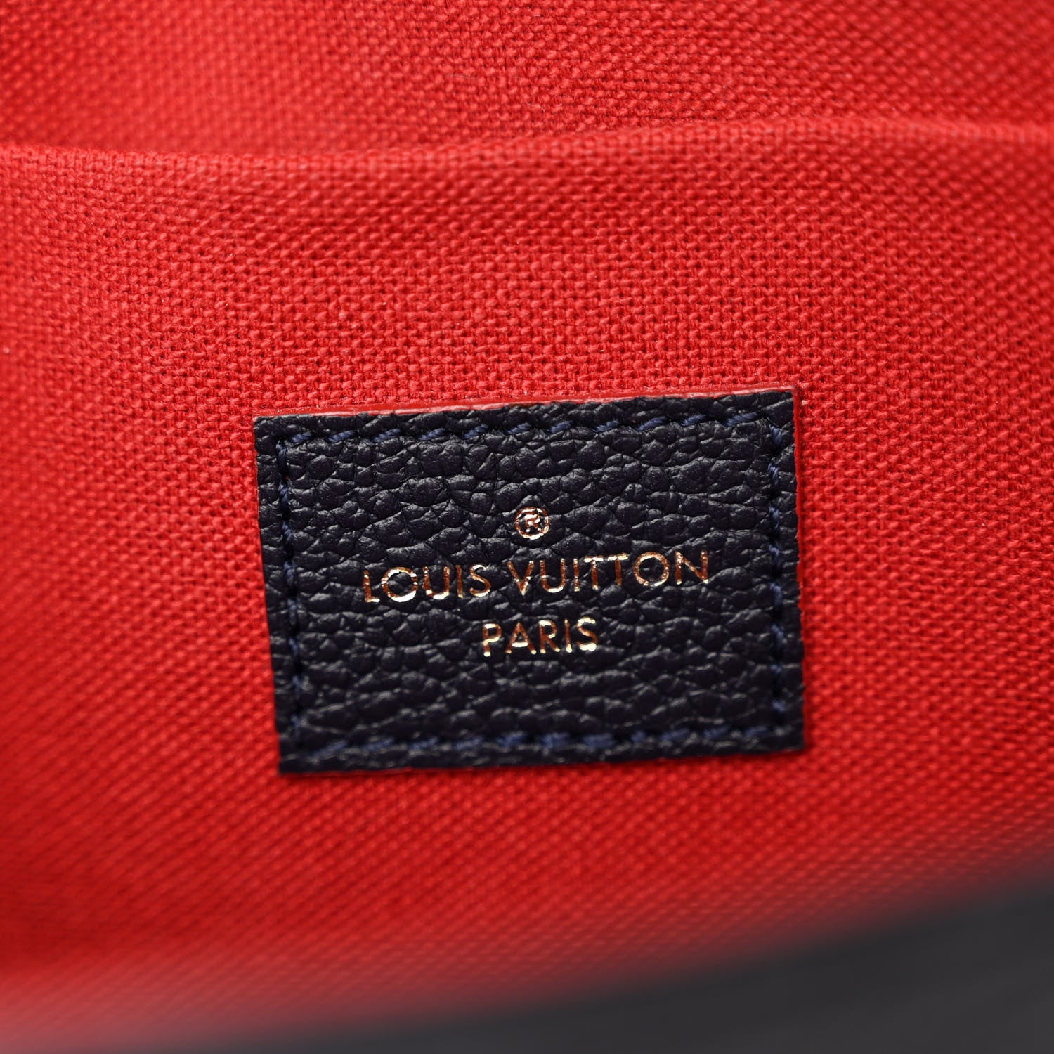 Louis Vuitton Empreinte Pochette Felicie Chain Wallet Marine Rouge 7 of 10