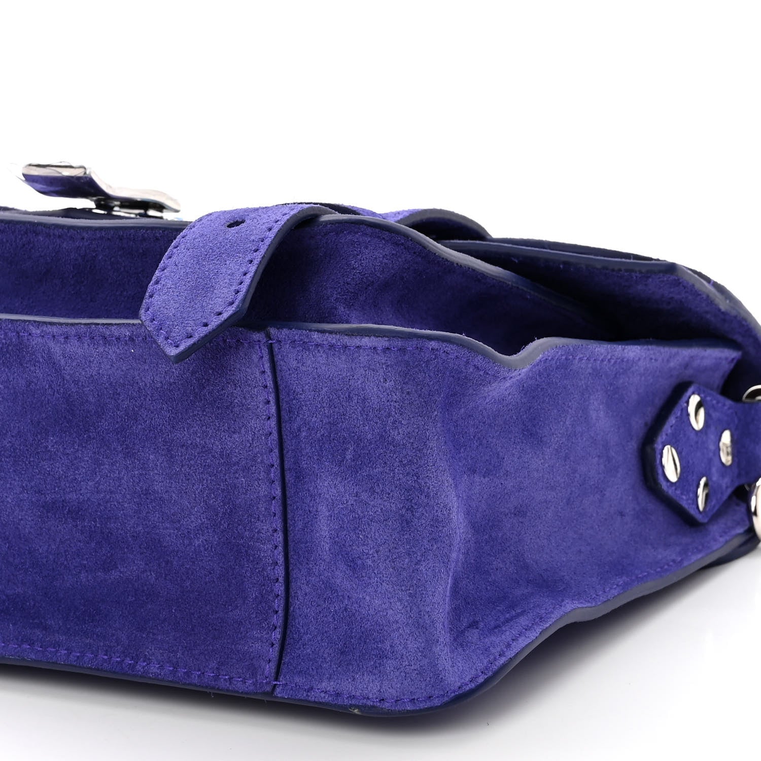 Proenza Schouler Suede Tiny PS1 Satchel Amethyst 9 of 9