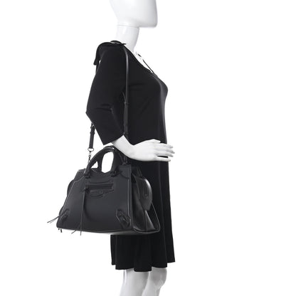 Balenciaga Cake Calfskin Tonal Hardware Neo Classic City Black 2 of 9