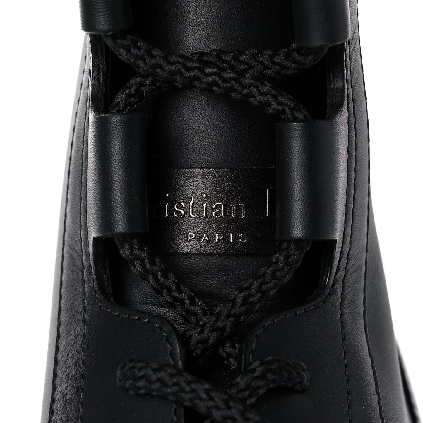 Calfskin Dior Quest 35mm Hiking Boots 39.5 Black