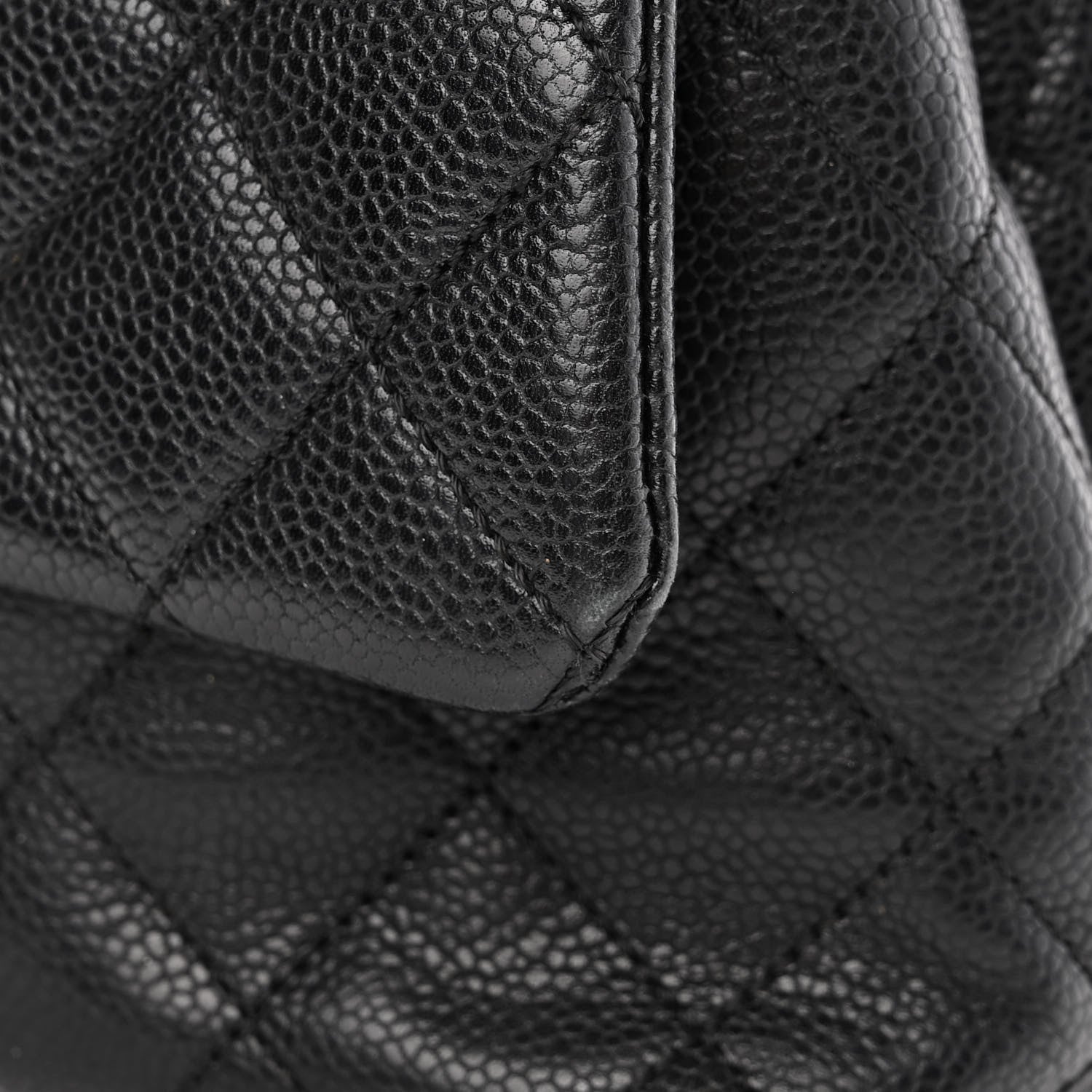 Chanel Caviar Quilted Medium Kelly Flap Bag Black 12 of 14