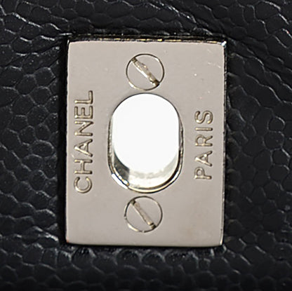 Chanel Caviar Quilted Jumbo Single Flap Black 6 of 9