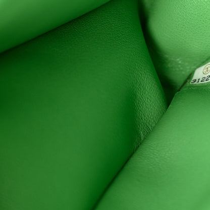 Chanel Caviar Quilted Medium Sweet Classic Flap Green 7 of 11