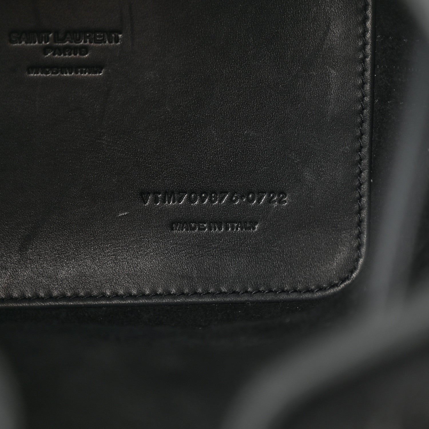 Saint Laurent Shearling Calfskin Small Emmanuelle Bucket Bag Black 7 of 12