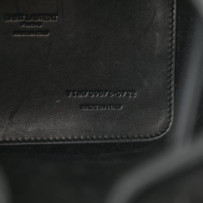 Saint Laurent Shearling Calfskin Small Emmanuelle Bucket Bag Black 7 of 12