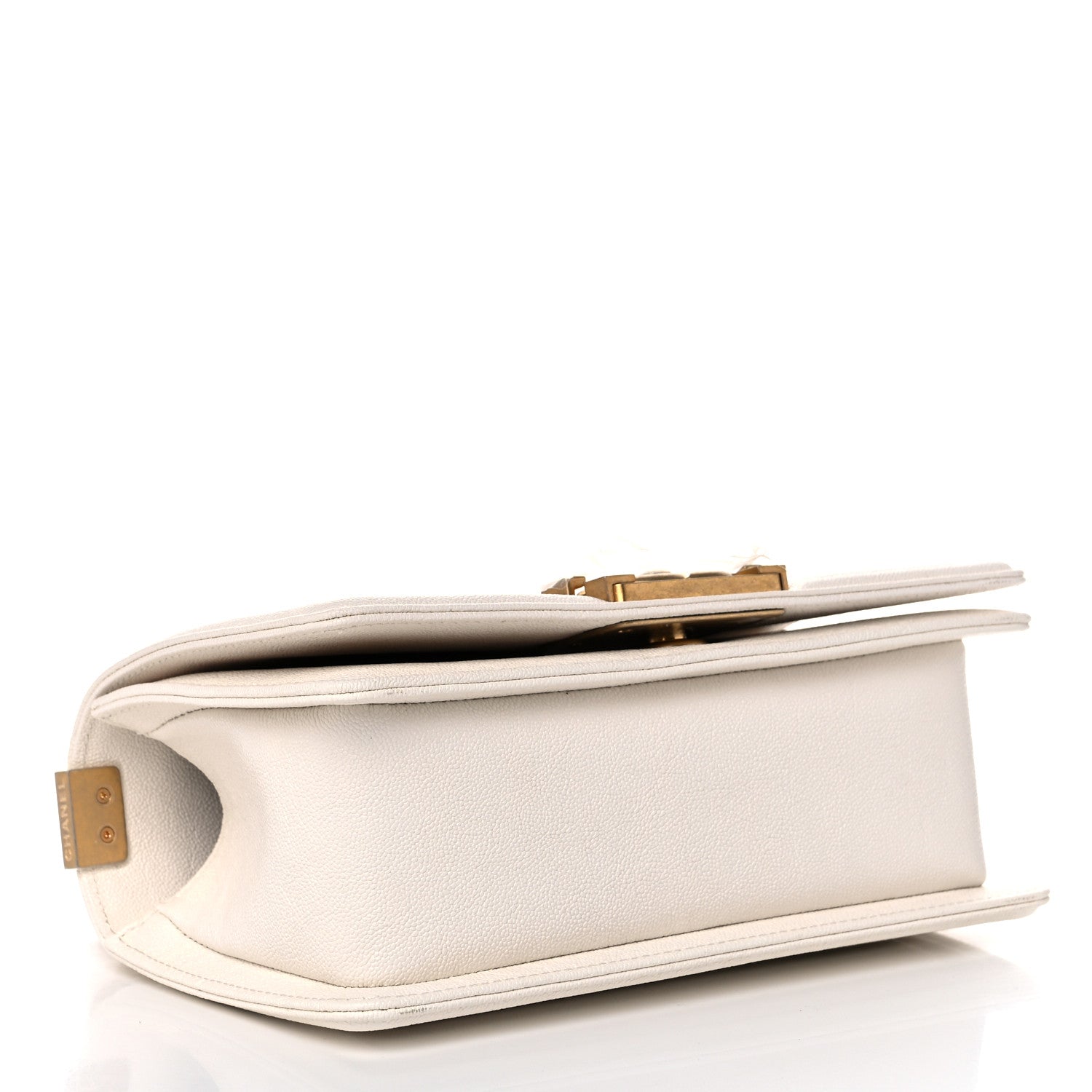 Chanel Caviar Quilted Small Boy Flap White 4 of 9