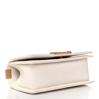 Chanel Caviar Quilted Small Boy Flap White 4 of 9
