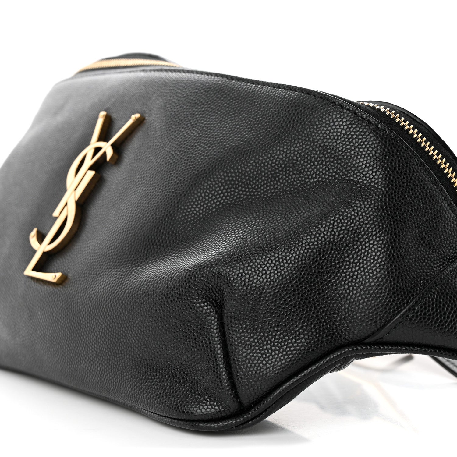 Saint Laurent Grain De Poudre Monogram Belt Bag Black 10 of 15
