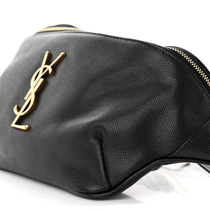 Saint Laurent Grain De Poudre Monogram Belt Bag Black 10 of 15