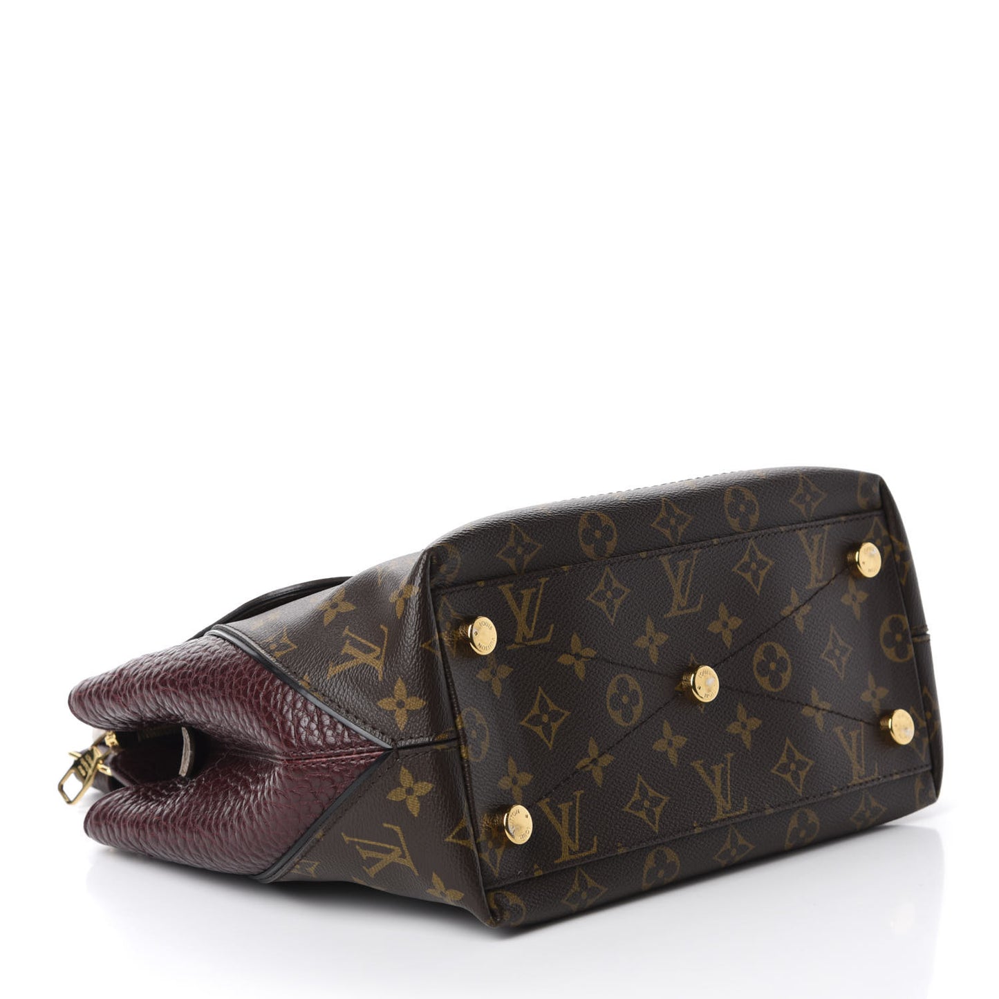 Monogram Ostrich Lizard Majestueux PM Bordeaux
