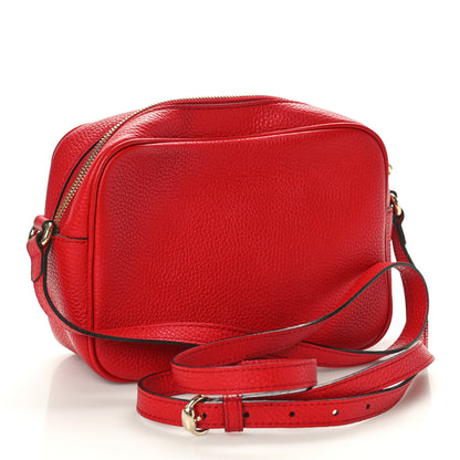 Gucci Pebbled Calfskin Small Soho Disco Bag Tabasco Red 3 of 10